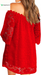 Women'S off Shoulder Lace Shift Loose Mini Dress
