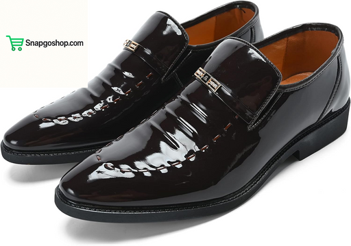 Men'S Oxford Shoes Dress Lace up Casual Wedding Leather Shoe Classic Toe Cap Formal