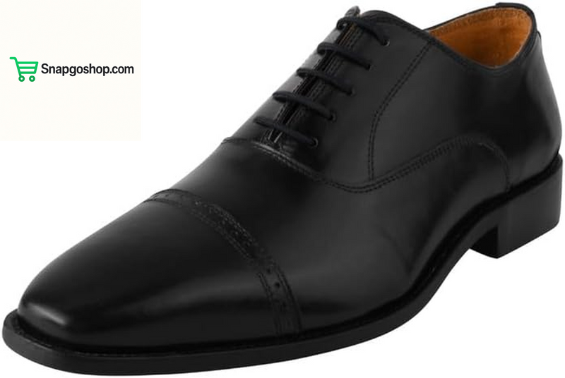 Mens Tread Design Genuine Leather Lace up Oxford Dress Shoes