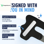 Trigger Finger Splint - 2 Ct - Mallet Splint & Brace for Arthritis, Injury, & Sprain - Fits Index, Middle, & Ring Fingers - Adjustable for All-Day Comfort - Doctor-Developed