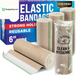 High-Performance Elastic Bandage Wrap - 6 Pack (2X2In, 2X3In, 2X4In) - Self-Closing Strong Compression Bandage Wrap for Feet, Ankles, Wrists, and Knees