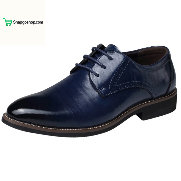 Men’S Dress Shoes Oxfords Uniform Business Lace up Formal Soft Classic Wedding Shoes(Black,10.5)