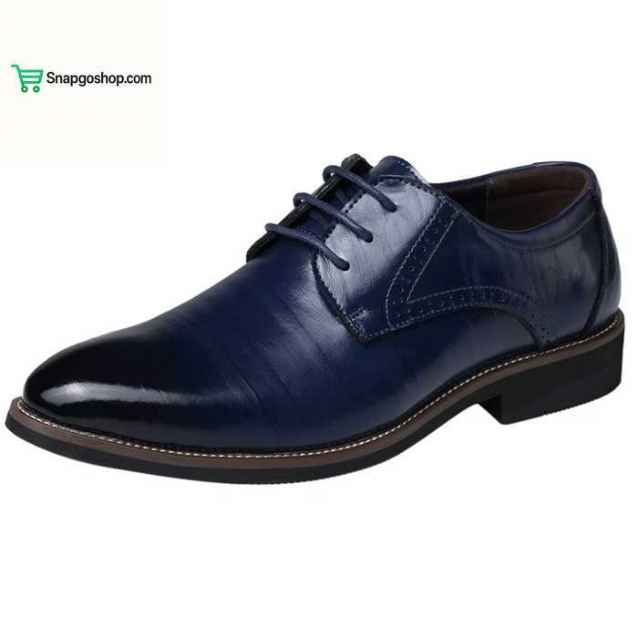 Men’S Dress Shoes Oxfords Uniform Business Lace up Formal Soft Classic Wedding Shoes(Black,10.5)