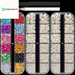 Flat Back Rhinestone Kits Colorful Rhinestones+Crystal Ab&Transparent White Face Gems Nail Gem with Quick Dry Makeup Glue+Picker Pencil+Tweezer for Bedazzling Face Makeup and Nail Art