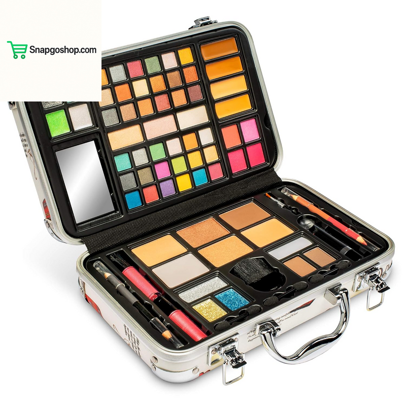 Makeup Kit Gift Set - 41 Eye Shadows, 7 Body Glitters, 1 Lip Liner Pencil, 1 Lipsticks, 4 Blushs, Eye Liner Pencil, 5 Concealers, 2 Lip Gloss, 5 Bronzers, Mirror