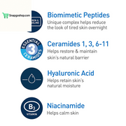 Skin Renewing Night Cream, Niacinamide, Peptide Complex, and Hyaluronic Acid Moisturizer for Face, 1.7 Ounce, Packaging May Vary