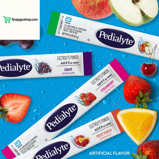 Electrolyte Powder | Hydration Drink for Kids & Adults | Variety Pack: Grape, Strawberry Lemonade, and Orange, 8 Powder Packets