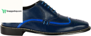 Mens Tread Design Genuine Leather Lace up Oxford Dress Shoes