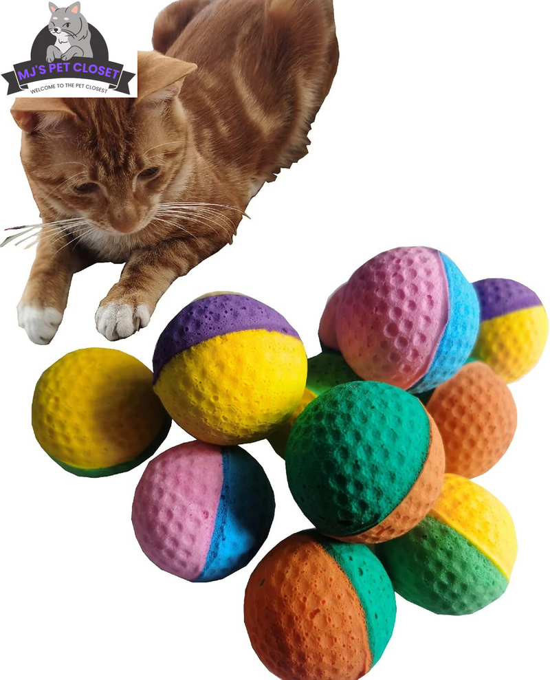 Playtime just got a whole lot cuter with our Mini Cat Foam Soccer Balls! 🐾🎉 Perfect for your furry friend! 🐱💚💙 #CatToys #PetPlaytime