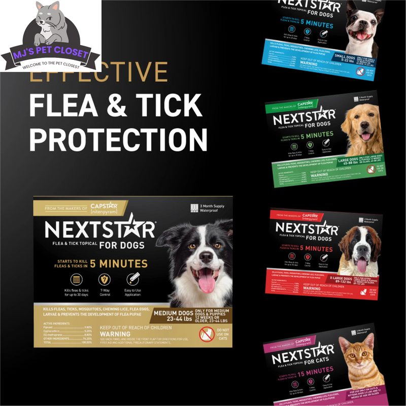 Ultimate 2-Pack Flea & Tick Defense for Dogs 23-44 Lbs - 3-Month Supply for Fast Relief