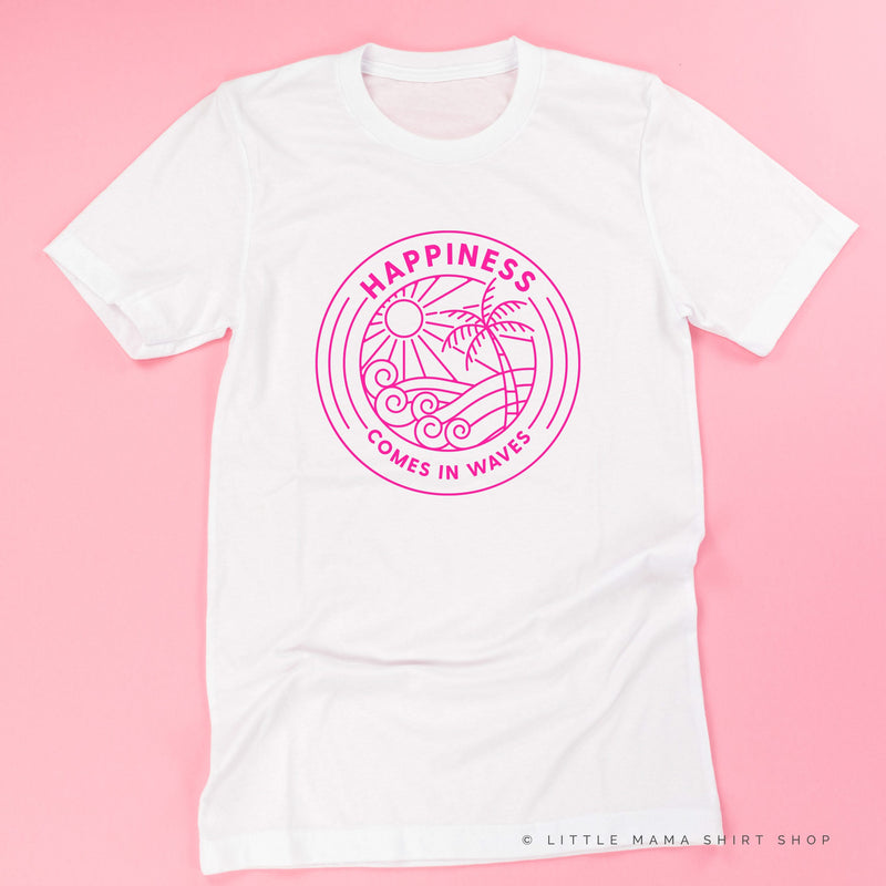 HAPPINESS COMES IN WAVES - Unisex Tee