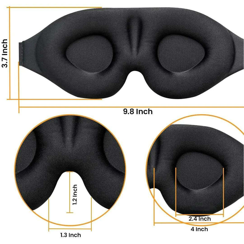 2 Pack 3D Eye Mask for Travel