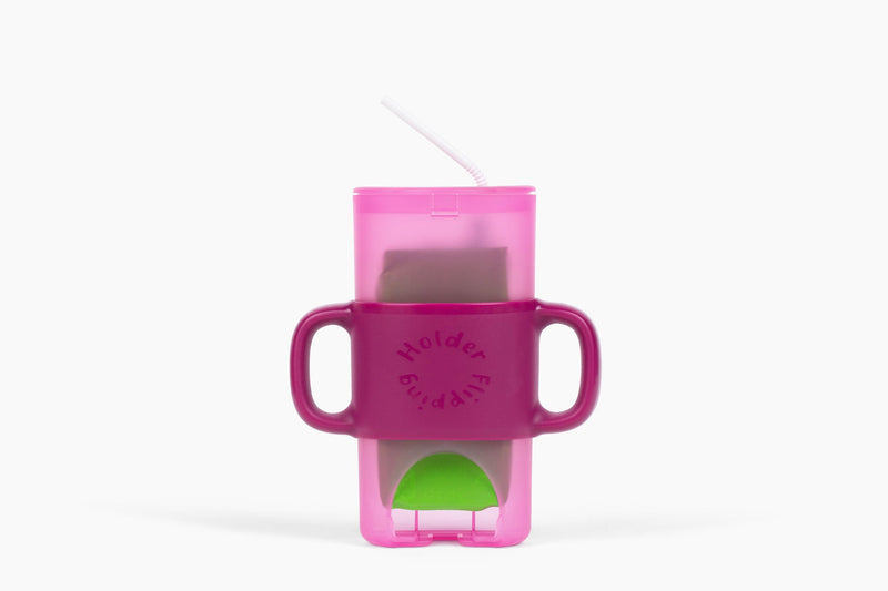 KiddyTrek 4-in-1 Sip & Snack Set - Food Pouch & Juice Box Holder, Snack Cup, Sip Cup ALL IN ONE