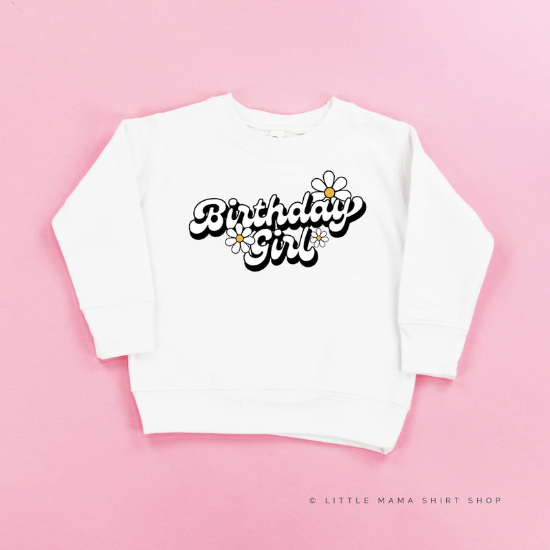 DAISY - BIRTHDAY GIRL - w/ Full Daisy on Back - Child Sweater