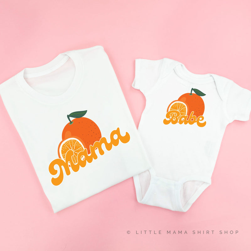 Mama/Babe Fruit - (Choose Your Fruit) - Set of 2 Matching Tees