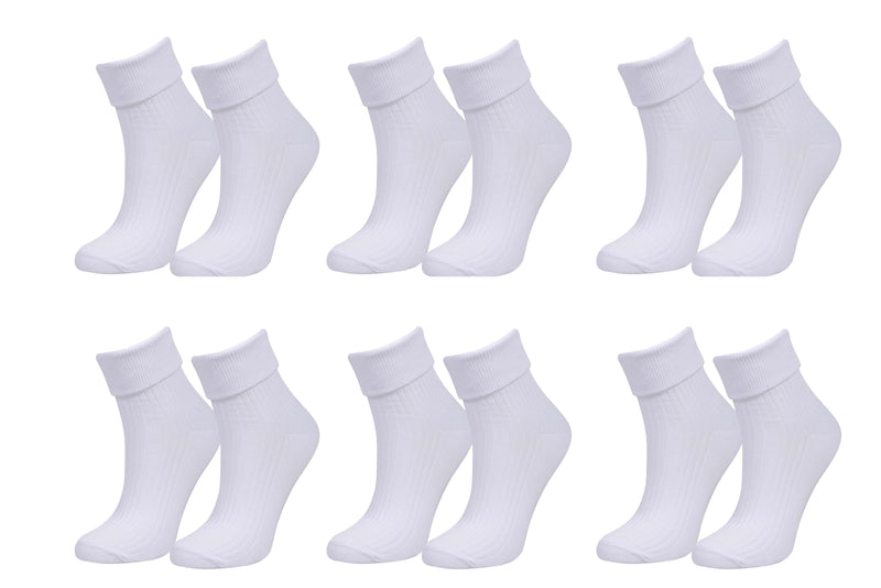 tittimitti Women’s 98% Organic Cotton Crew Socks 6-Pack – Breathable Everyday Comfort Socks