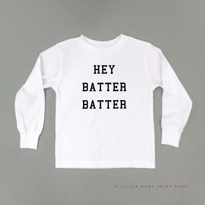 Hey Batter Batter - Child Long Sleeve Tee