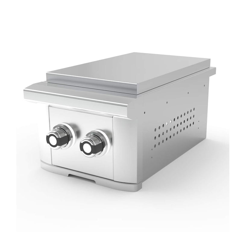 Wildfire Outdoor Living Ranch Pro 14-Inch Stainless Steel Double Side Burner [WFDBLSBRN-BSS/SS] (SAK64352)