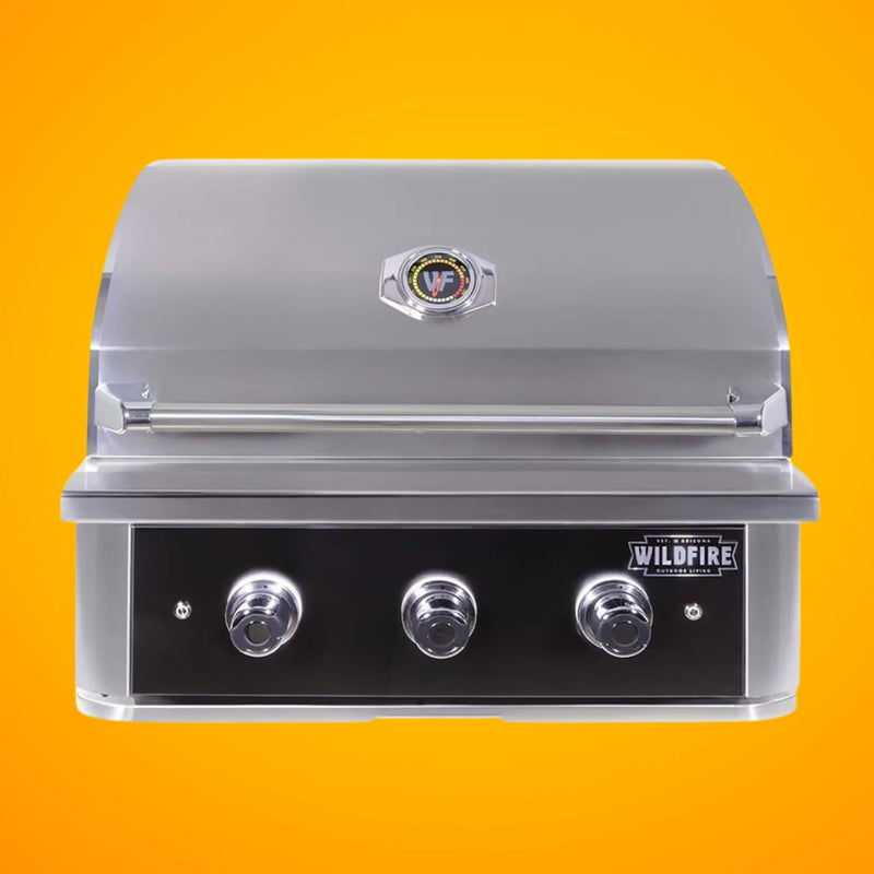 Wildfire Outdoor Living Ranch Pro 304 Stainless Steel Natural Gas Grill, 30" (WF-PRO30G-RH-NG) (SAK25374)