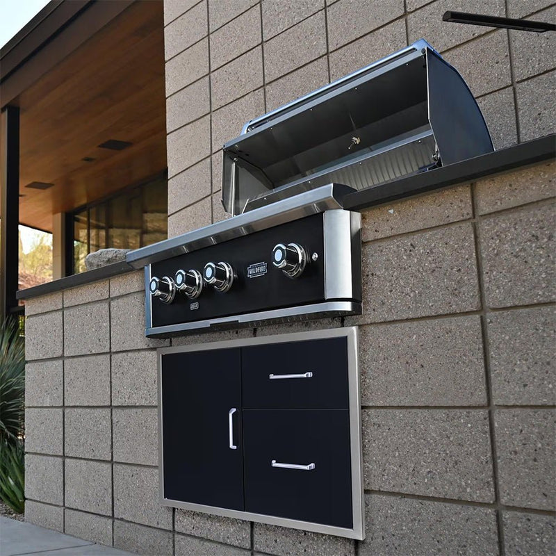 Wildfire Outdoor Living Ranch Pro 304 Stainless Steel Propane Gas Grill, 36" (WF-PRO36G-RH-LP) (SAK28346)