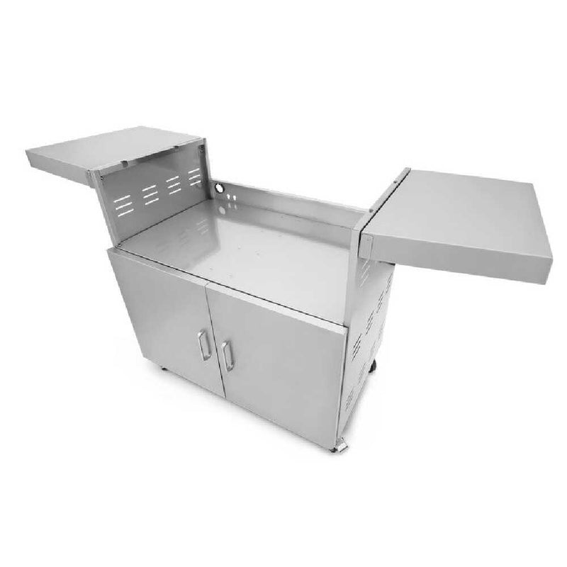 Wildfire Outdoor Living Stainless Steel Outdoor Grill Cart With Propane Tank Slide Out Door (SAK71546)
