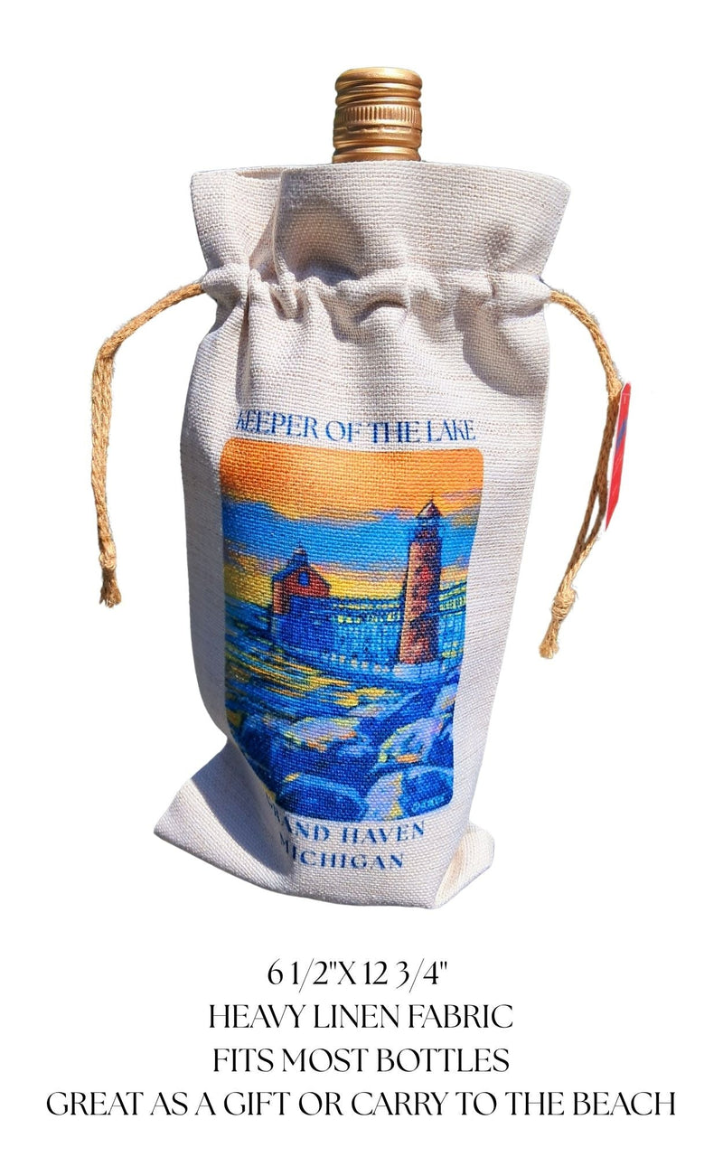 Wine Tote: Life is Short and the World is Wide - Sunset