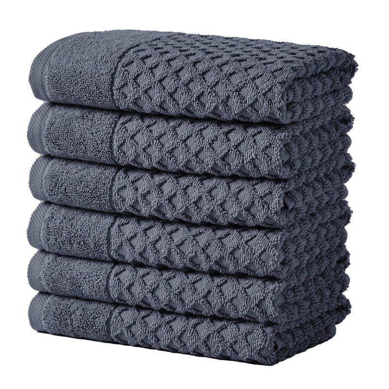 Cotton Diamond Waffle Weave Bath Towel Set - Grayson Collection