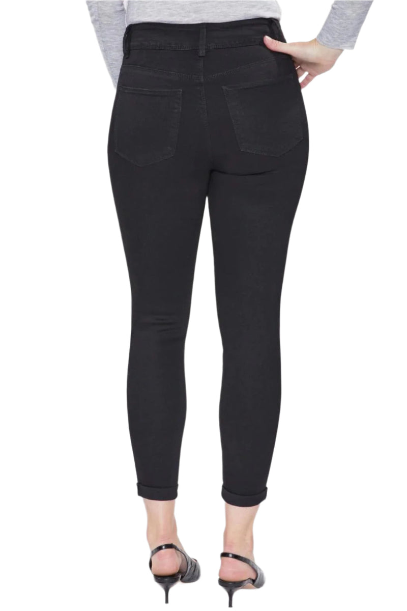 Royalty For Me By YMI High Rise Belt Hoop Pockets 2 Button Zipper Closure Denim Pants