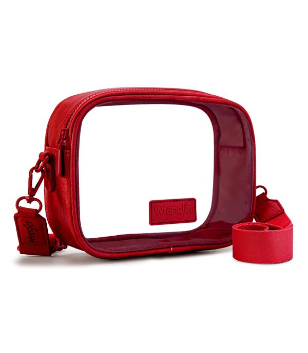 Wrangler Clear Stadium Crossbody Bag - Brown available