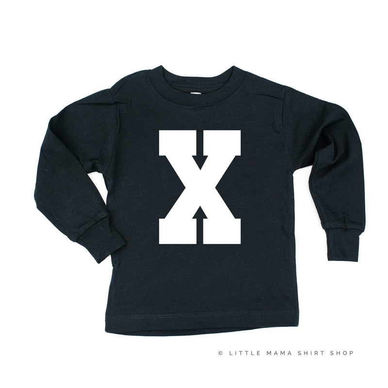 Varsity Initials - Child Long Sleeve Tee