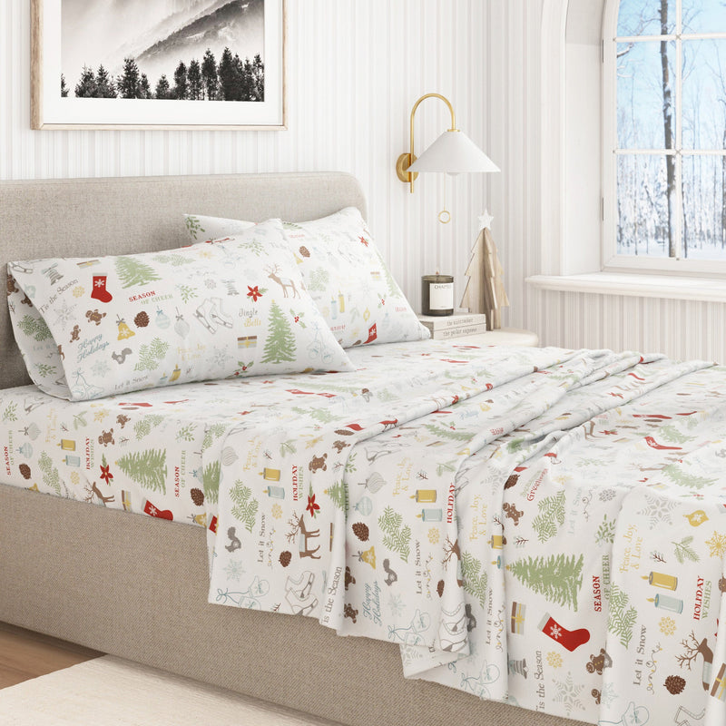 4-Piece Turkish Cotton Flannel Sheet - Whittaker Collection