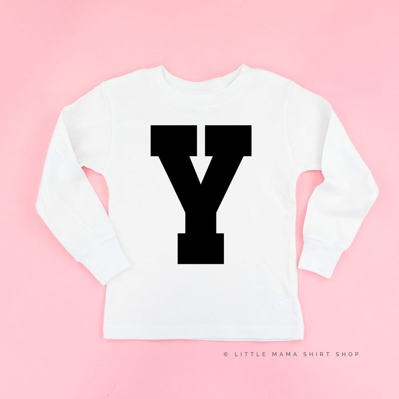 Varsity Initials - Child Long Sleeve Tee