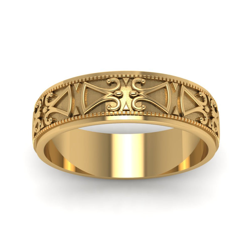 Antique Design Wedding Band