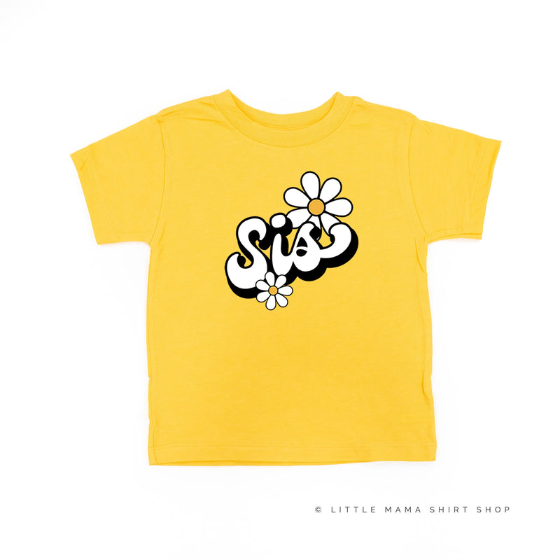 Daisy - Sis - w/ Full Daisy on Back - Child Tee