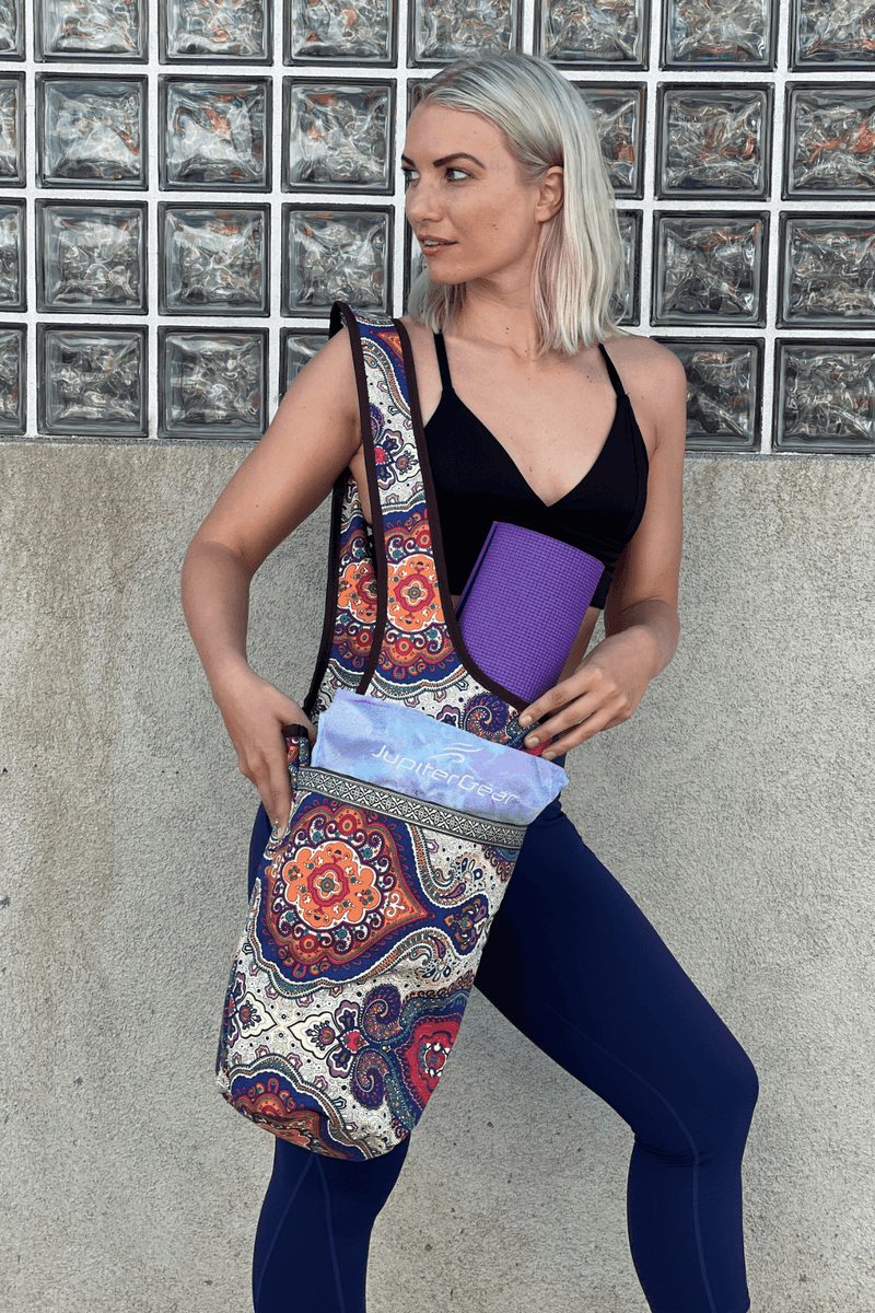Yoga Mat Carrying Tote Bag – Durable, Spacious & Stylish for On-the-Go Fitness