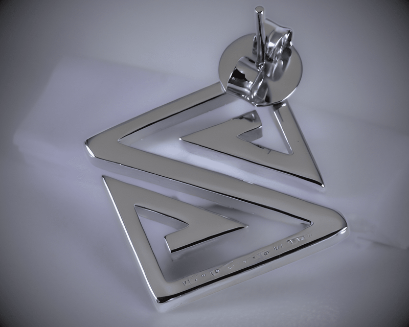 Z Earrings - Gold Plated - Silver Plated - Made in Brazil