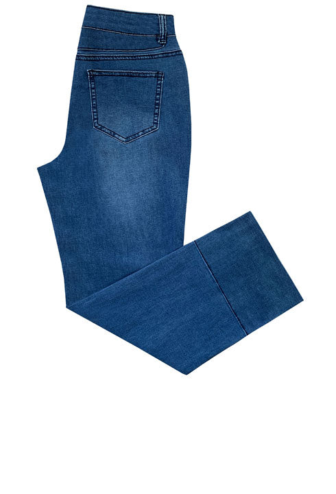 Button Cuff Capri Pants